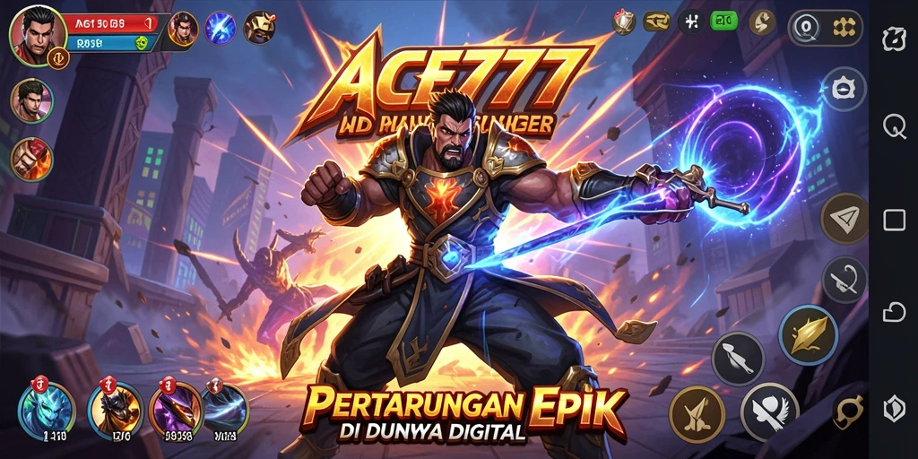 Tangkapan layar ACE777 menunjukkan pertarungan karakter yang dinamis dan menarik.