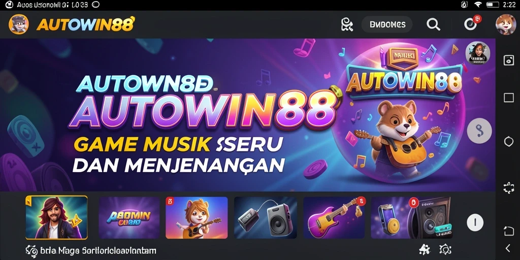 Tampilan gameplay AUTOWIN88 menampilkan berbagai mode musik yang menarik.