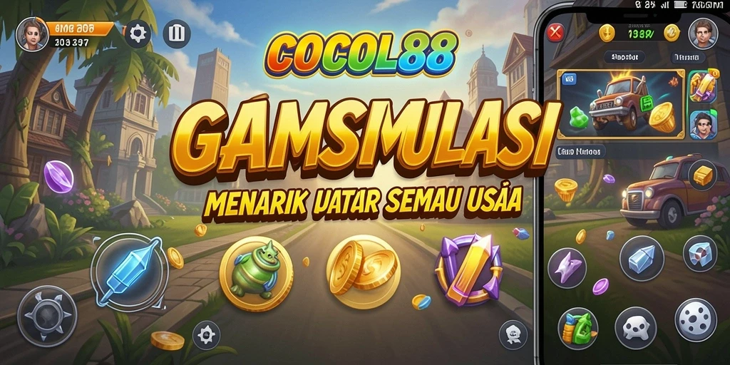 Tampilan gameplay menarik dari COCOL88 yang menggambarkan pengalaman simulasi.