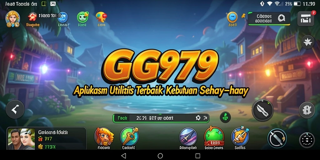 Screenshot utama GG999 menampilkan antarmuka aplikasi Utility yang ramah pengguna.