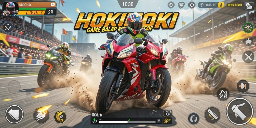Tampilan gameplay HOKIHOKI yang mendebarkan dan mengasyikkan.