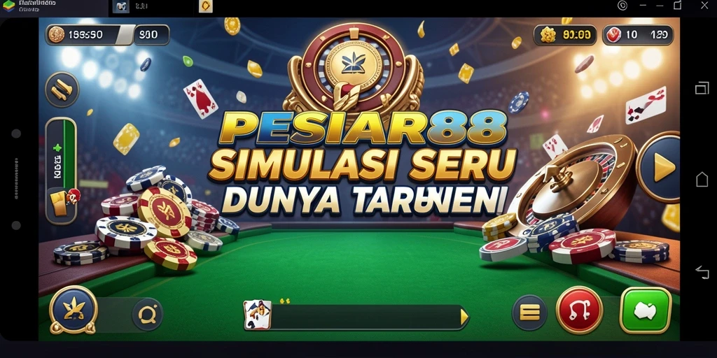 Tampilan gameplay PESIAR88 yang menegangkan dalam simulasi taruhan.