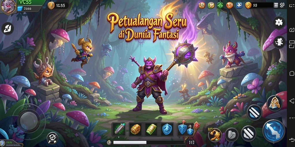 Screenshot gameplay VC55 menampilkan petualangan yang menegangkan dan grafis yang memukau.